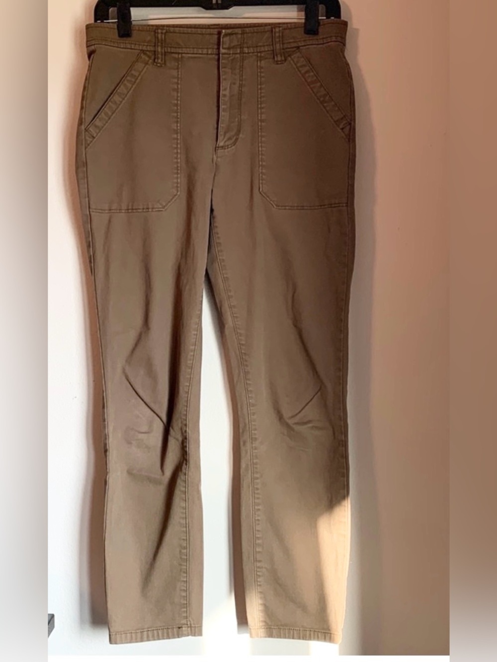 J Crew Olive Green Skinny Leg Pants Size 27
